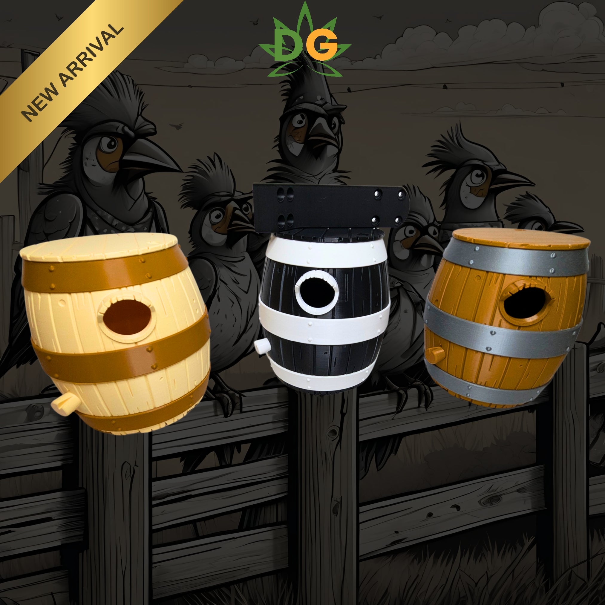 Charming Old Barrel Bird House - Unique Rustic Home for Feathered Friends