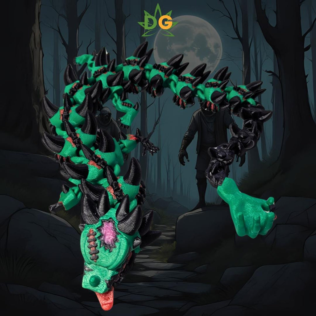 Flexi Zombie Dragon: Gothic Halloween Decor