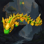 Golden Armored Green God Dragon Flexi