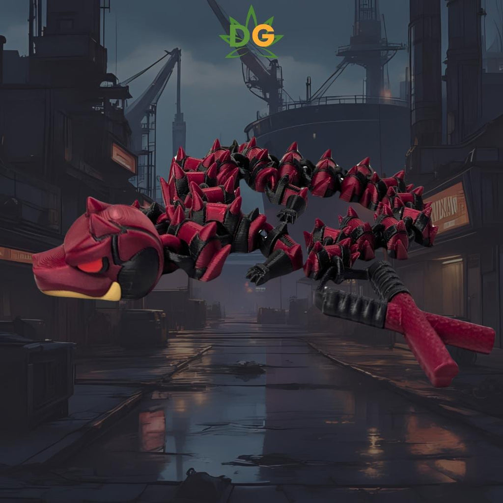 Articulated Gothic Devil Dragon Flexi