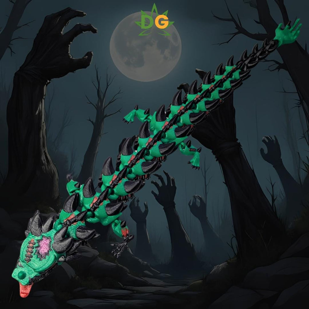 Flexi Zombie Dragon: Gothic Halloween Decor