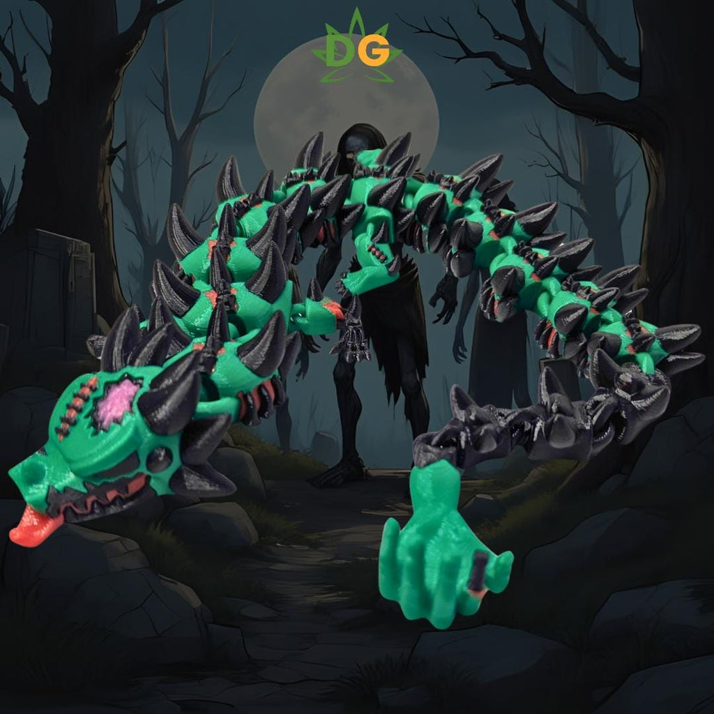 Flexi Zombie Dragon: Gothic Halloween Decor