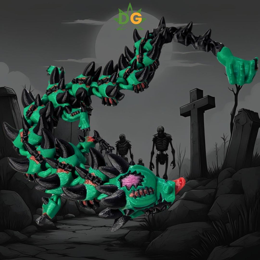 Flexi Zombie Dragon: Gothic Halloween Decor