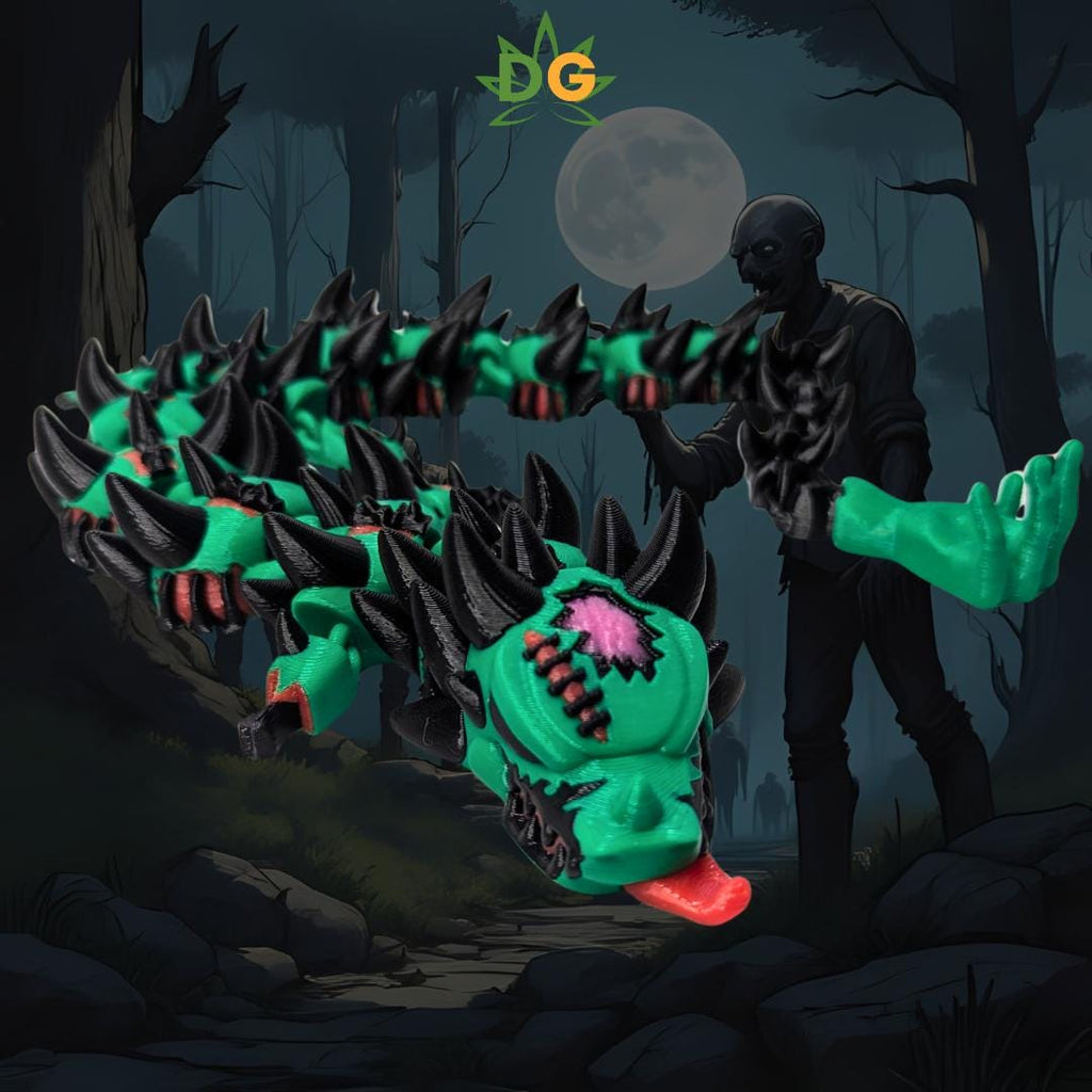 Flexi Zombie Dragon: Gothic Halloween Decor