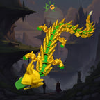 Golden Armored Green God Dragon Flexi