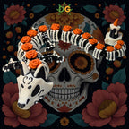 Articulated Calavera Dragon, Day of the Dead (Dia De Los Muertos) Flexi