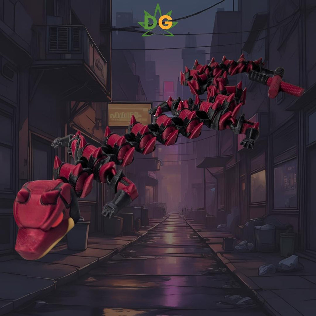 Articulated Gothic Devil Dragon Flexi