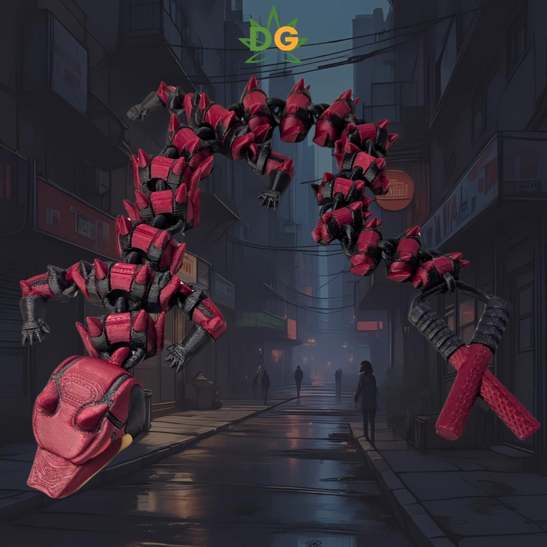 Articulated Gothic Devil Dragon Flexi