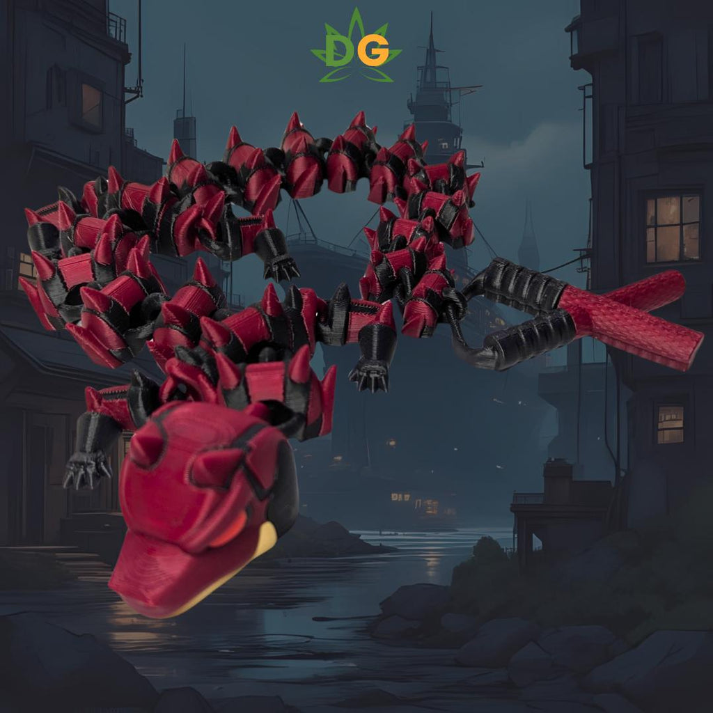 Articulated Gothic Devil Dragon Flexi